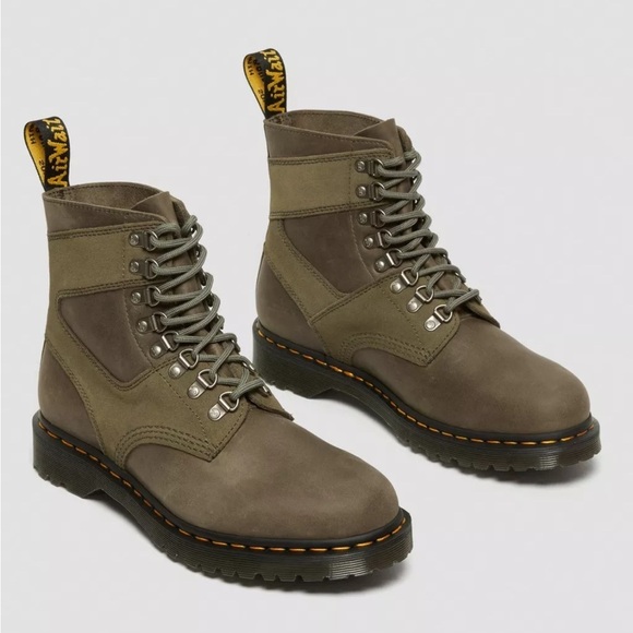 Dr. Martens 1460 Pascal Leather & Suede Lace Up Boots New Size 9 NEW main image 12